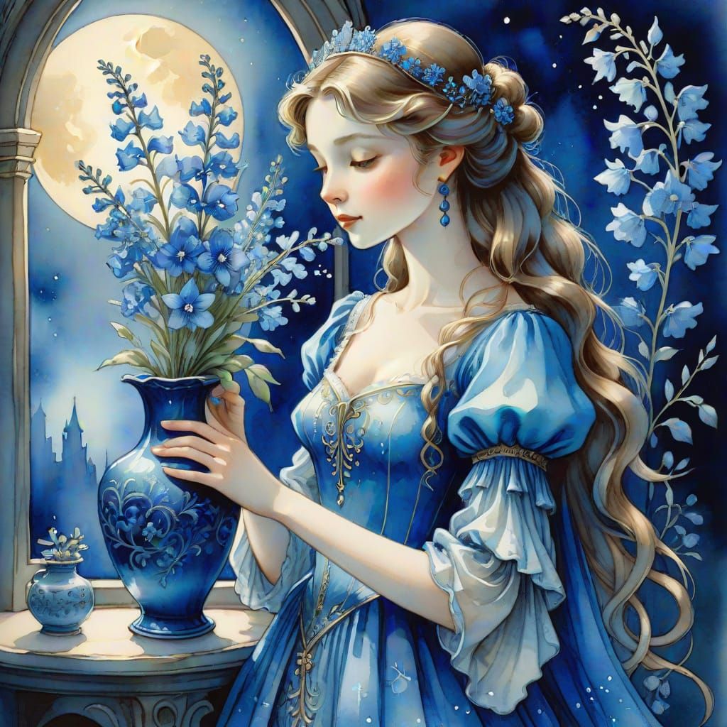 Blue is the color of peace, a gentle whisper in the storm  by @DuaBoy