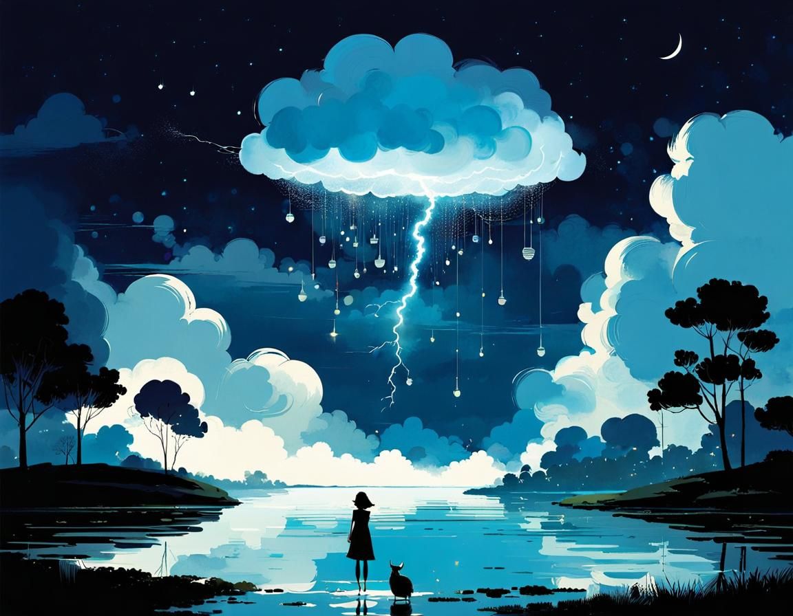 Dreamy clouds turning dark | Clock struck midnight everything was eerily calm for now | 4-3-2-1 | Hole ...  by @Toad_Warrior