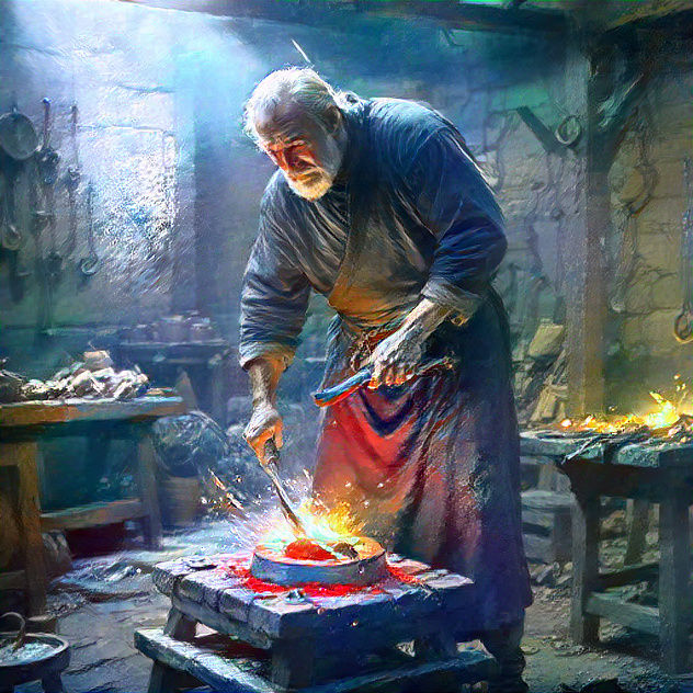 Blacksmith at work