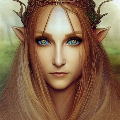 A wood elve woman