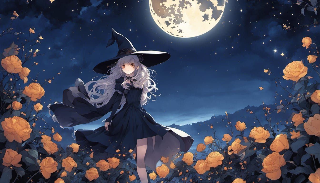 Anime witch - AI Generated Artwork - NightCafe Creator