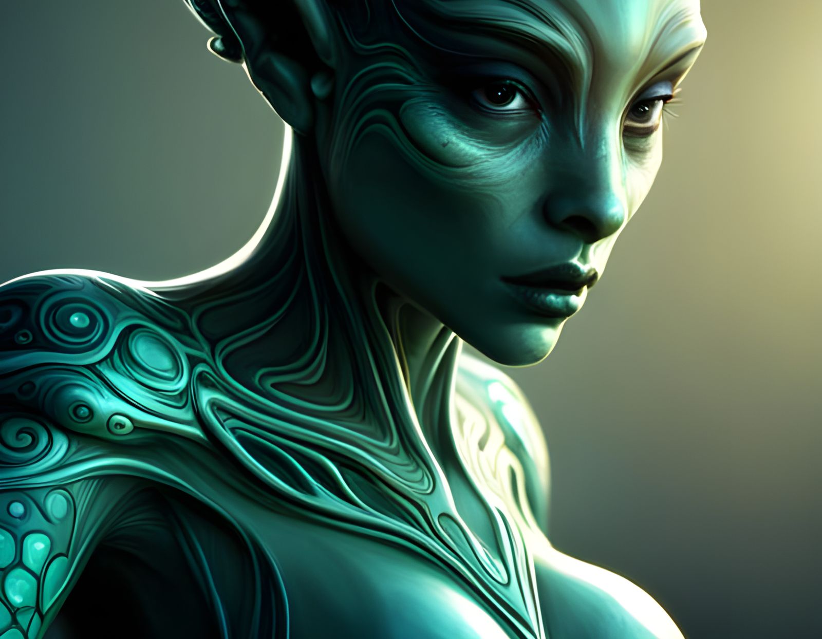 Reptilian Goddess   AI Generated Artwork   NightCafe Creator