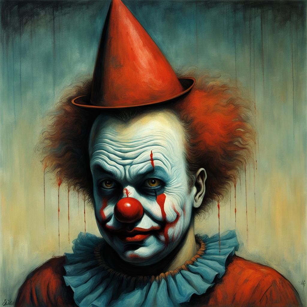 John Wayne Gacy Pogo the Clown (by Zdzislaw Beksinski ) - AI Generated ...