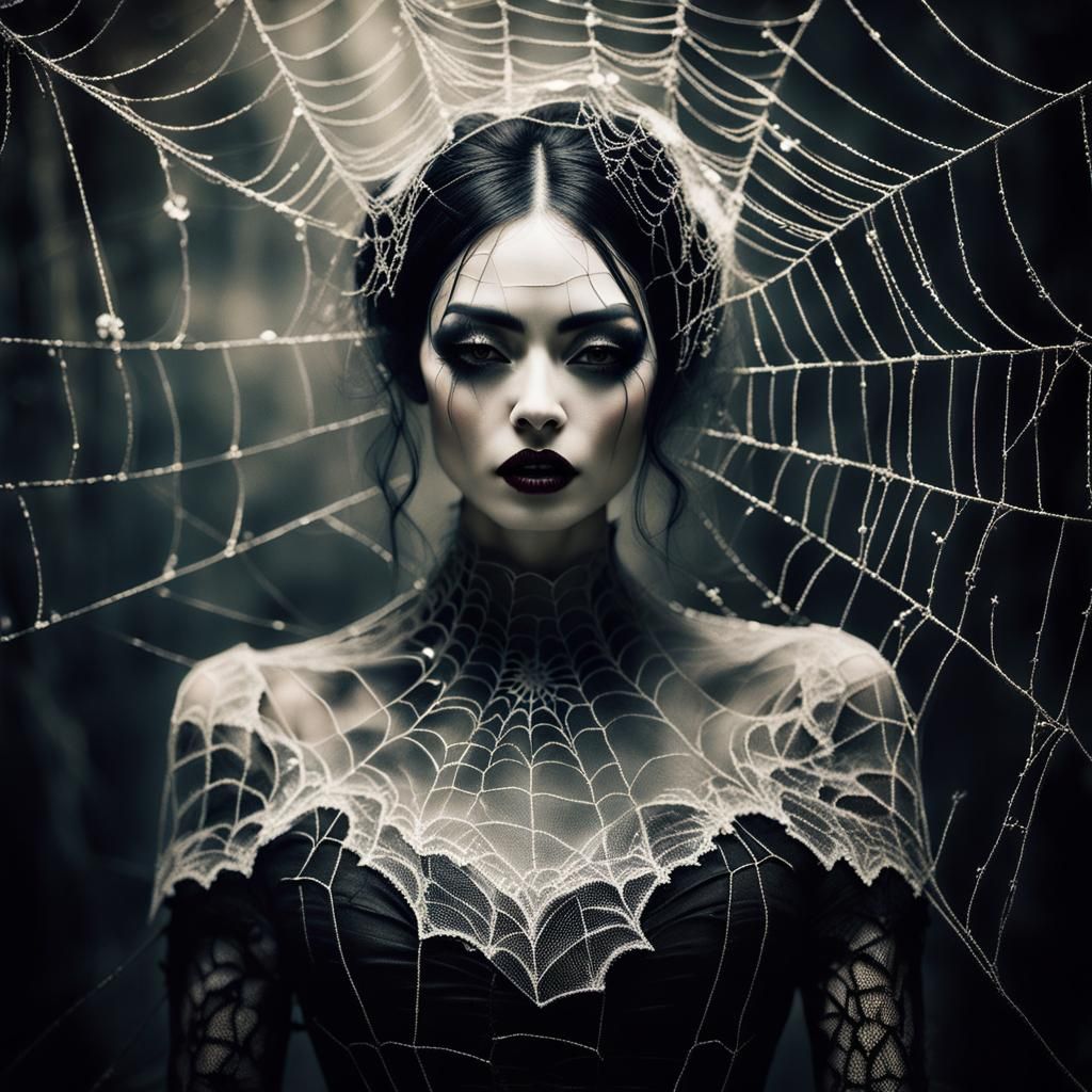 Spiderweb woman   by @avionesplateados 