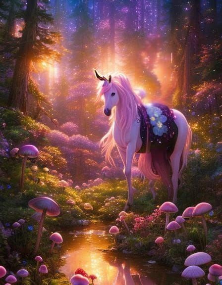 Glitter Unicorn  by @Nobody-Important