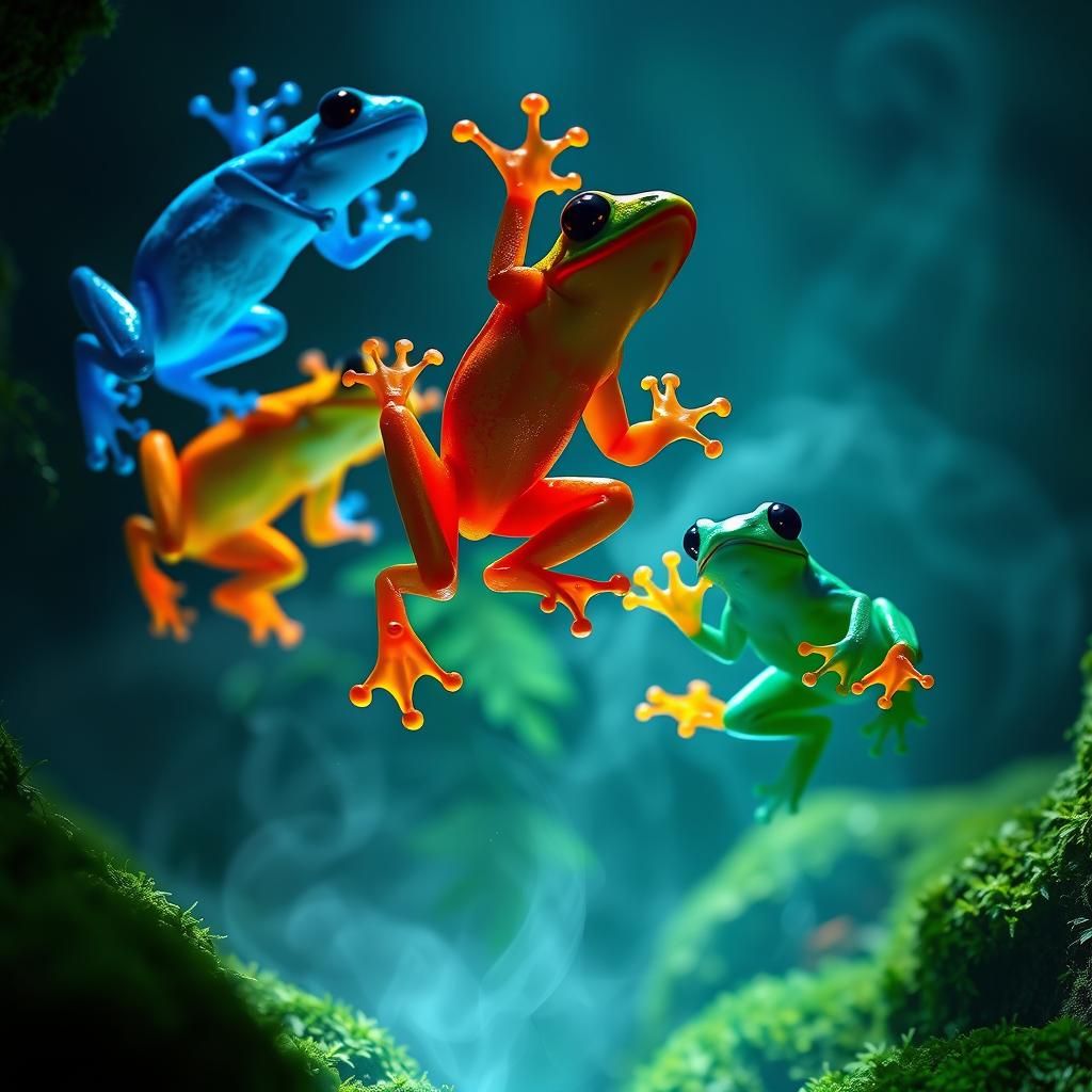 Leaping school  by @undefined