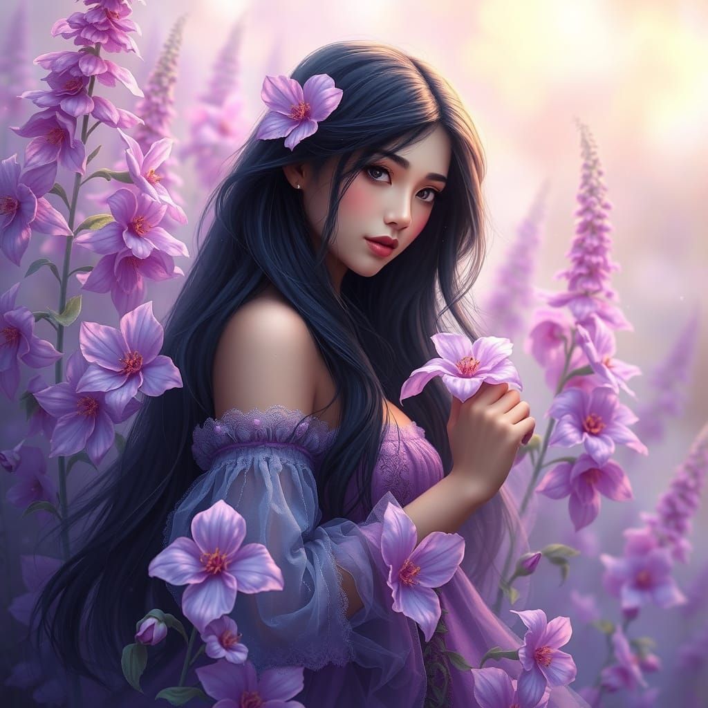 Asian Nature 🌸  by @aifairies