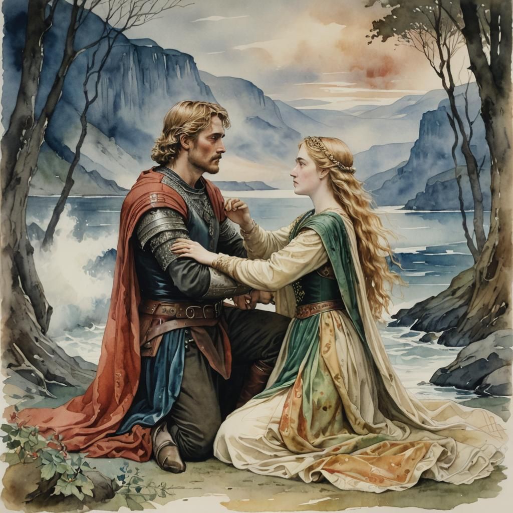 The Cornish legend of Tristan and Isolde