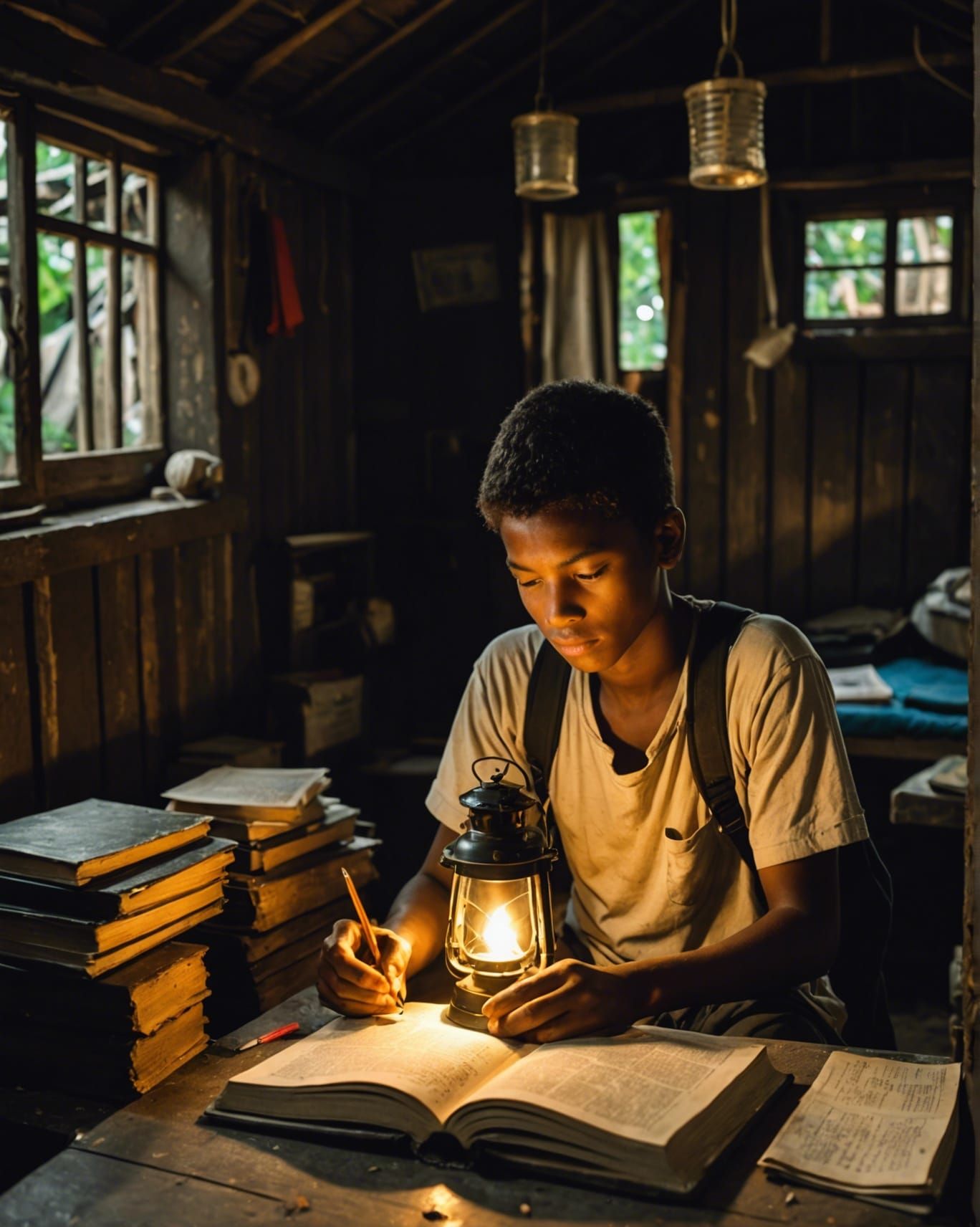 The Lantern of Learning that brings the light of hope for a better future.  by @Brooky