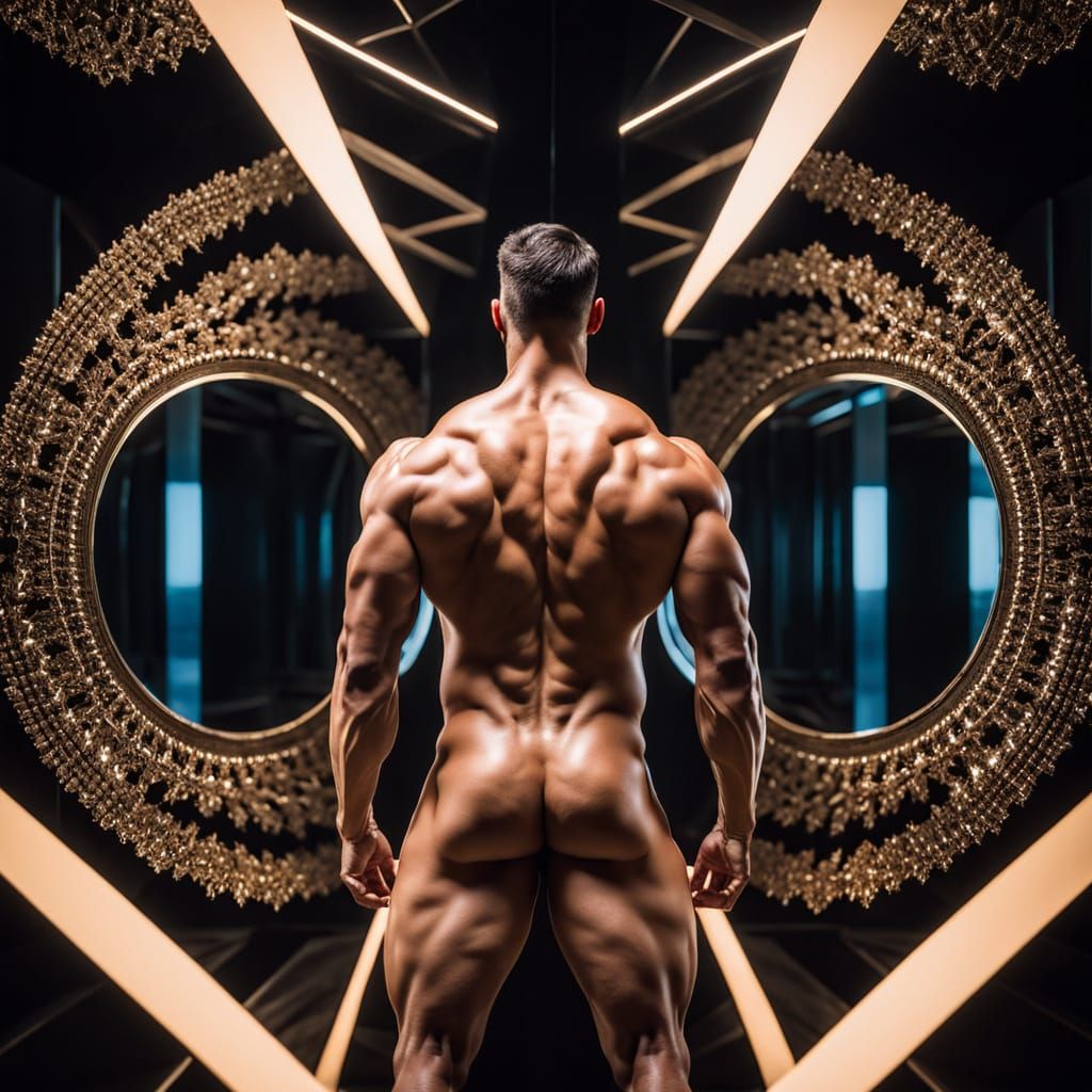 Mirror, Mirror, on the wall.... (fractal mirror frame)  by @Stefan 