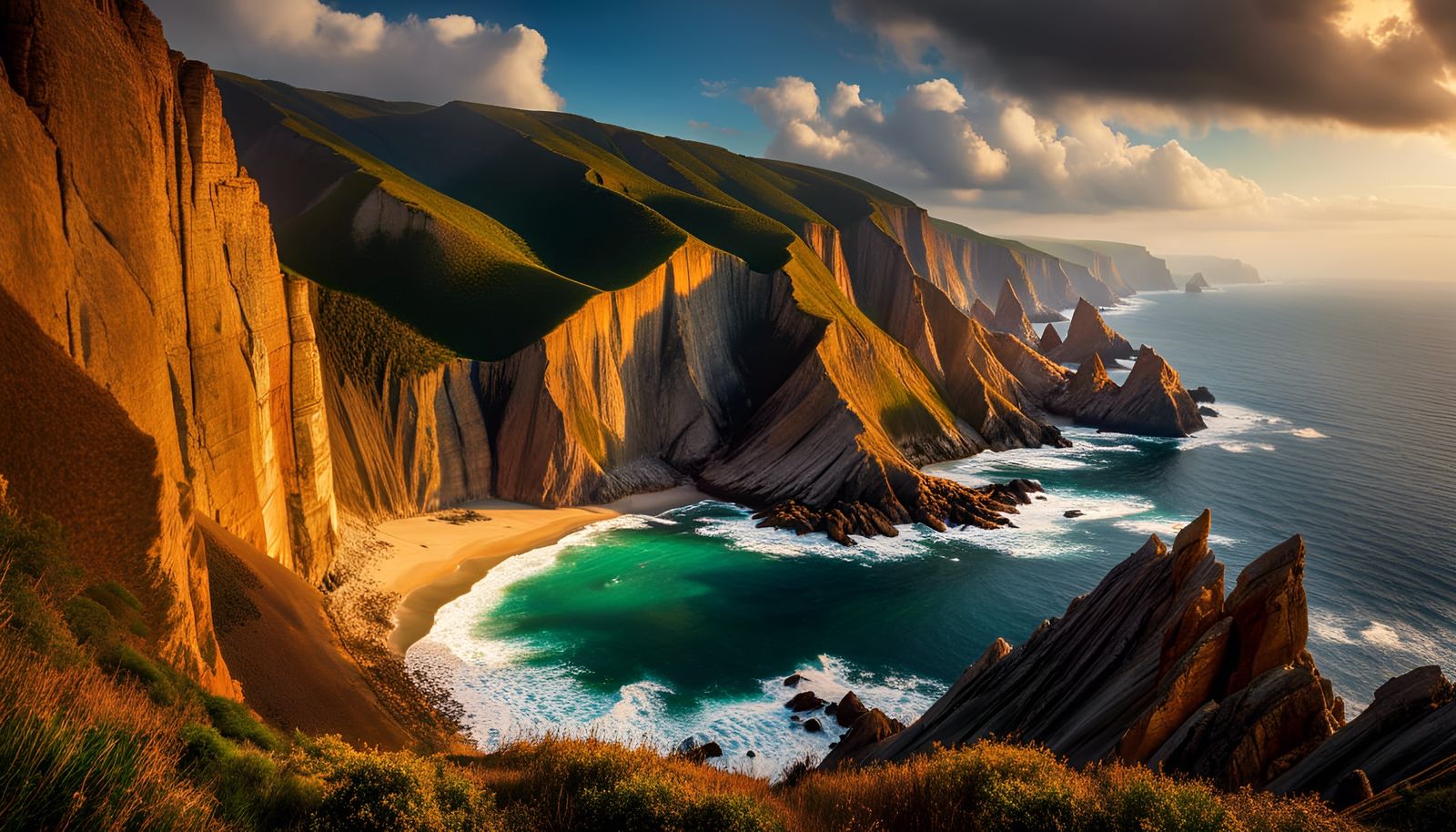 Epic Horizons: A Tapestry of Rugged Beauty 🏖️