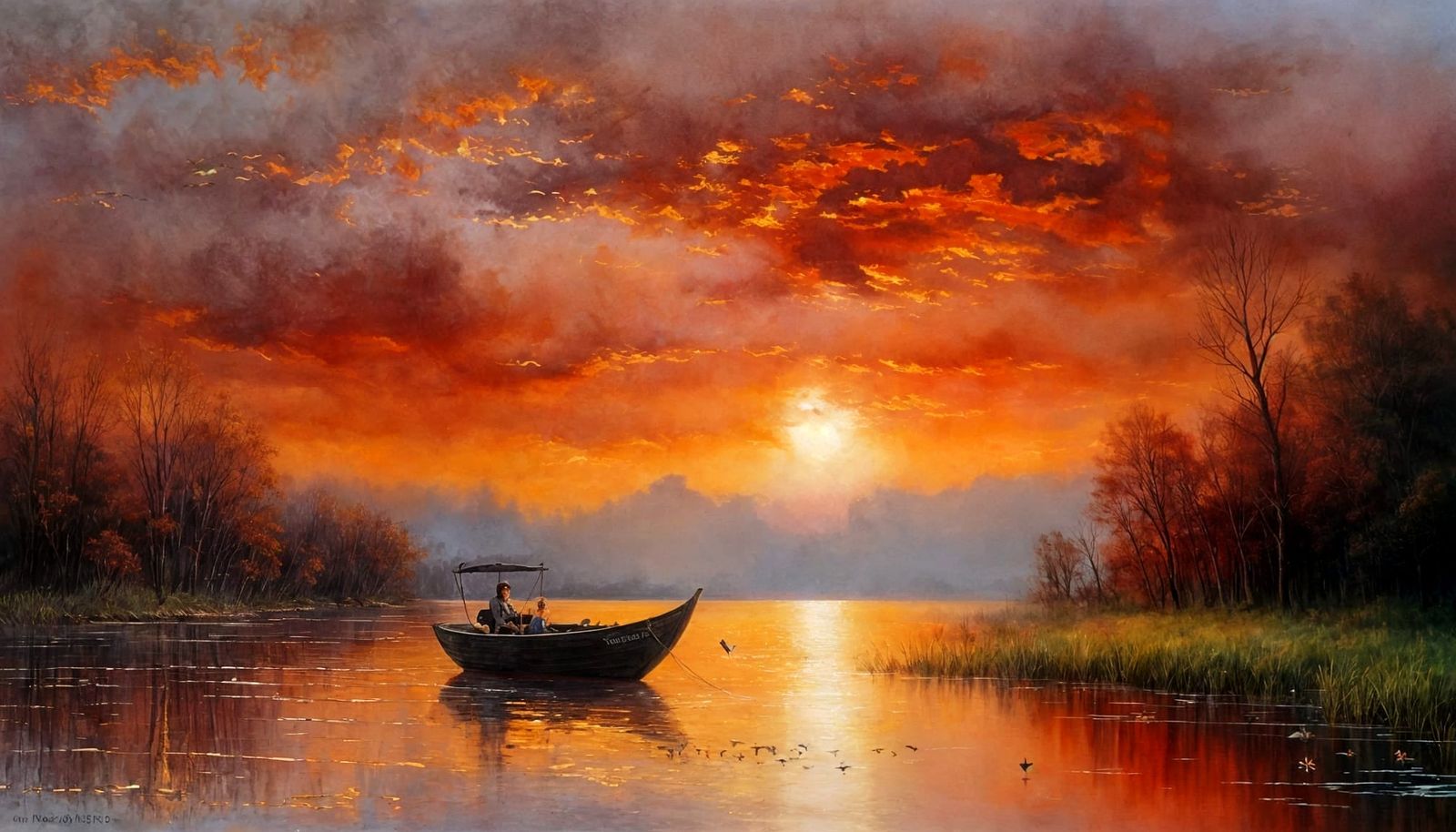 The Crimson Lake Reveries   by @Busybee