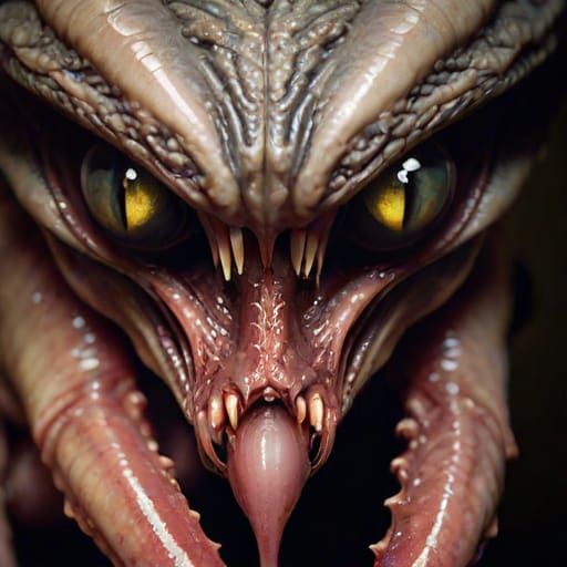 Nightmare fuel alien monstrosity beyond comprehension