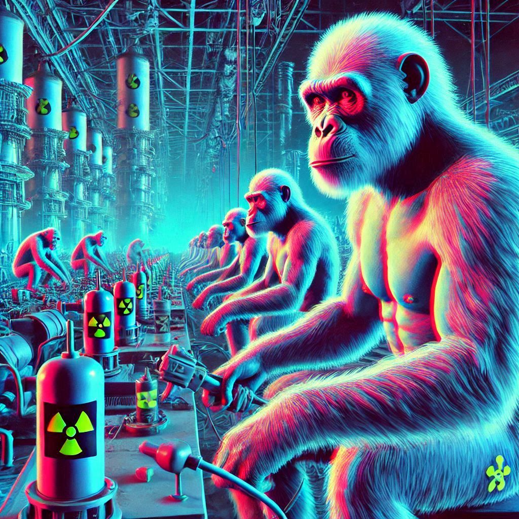 3D!!!!!! 🟦𝀂🟥𝀅atom age of the apes ☢️