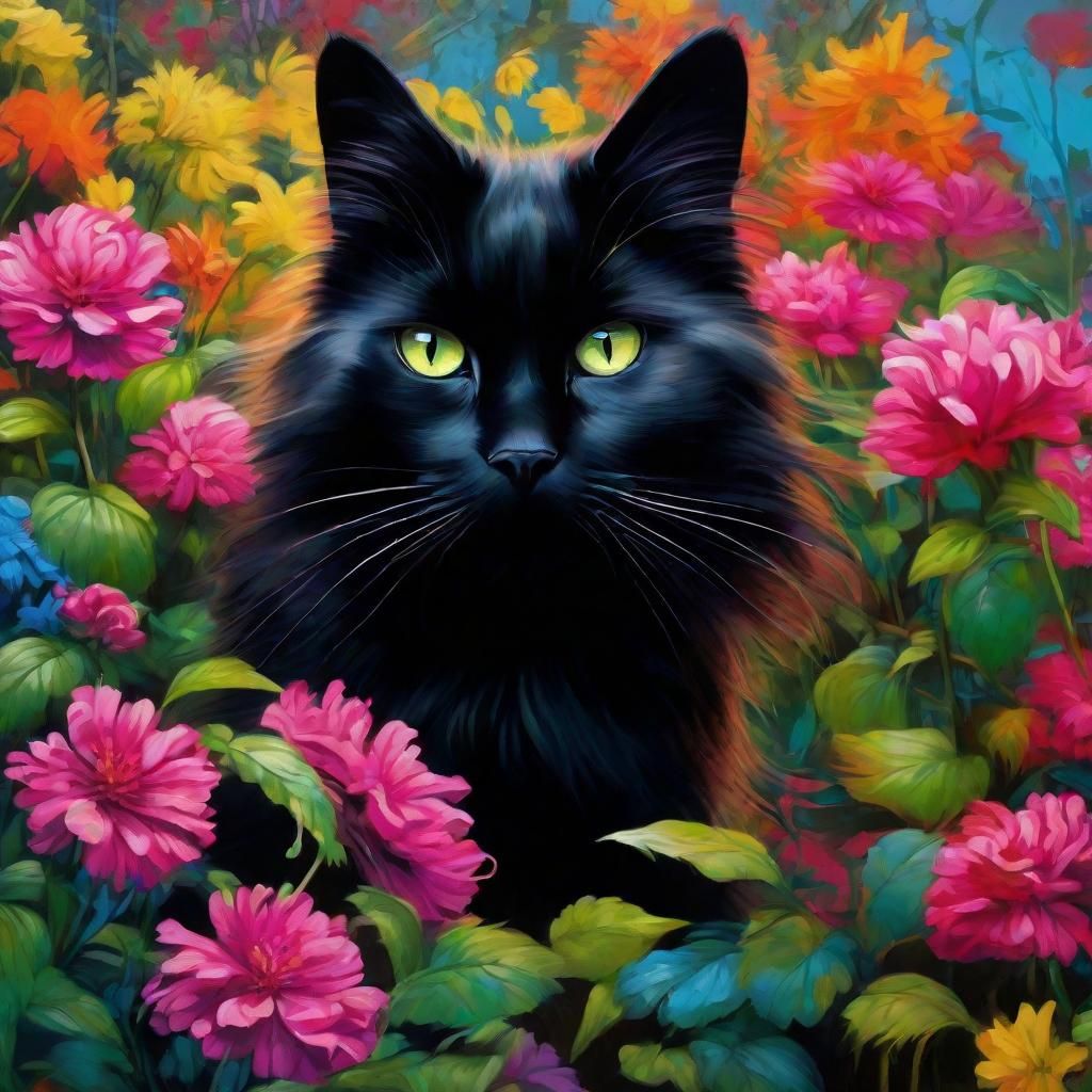 Timmy among the flowers