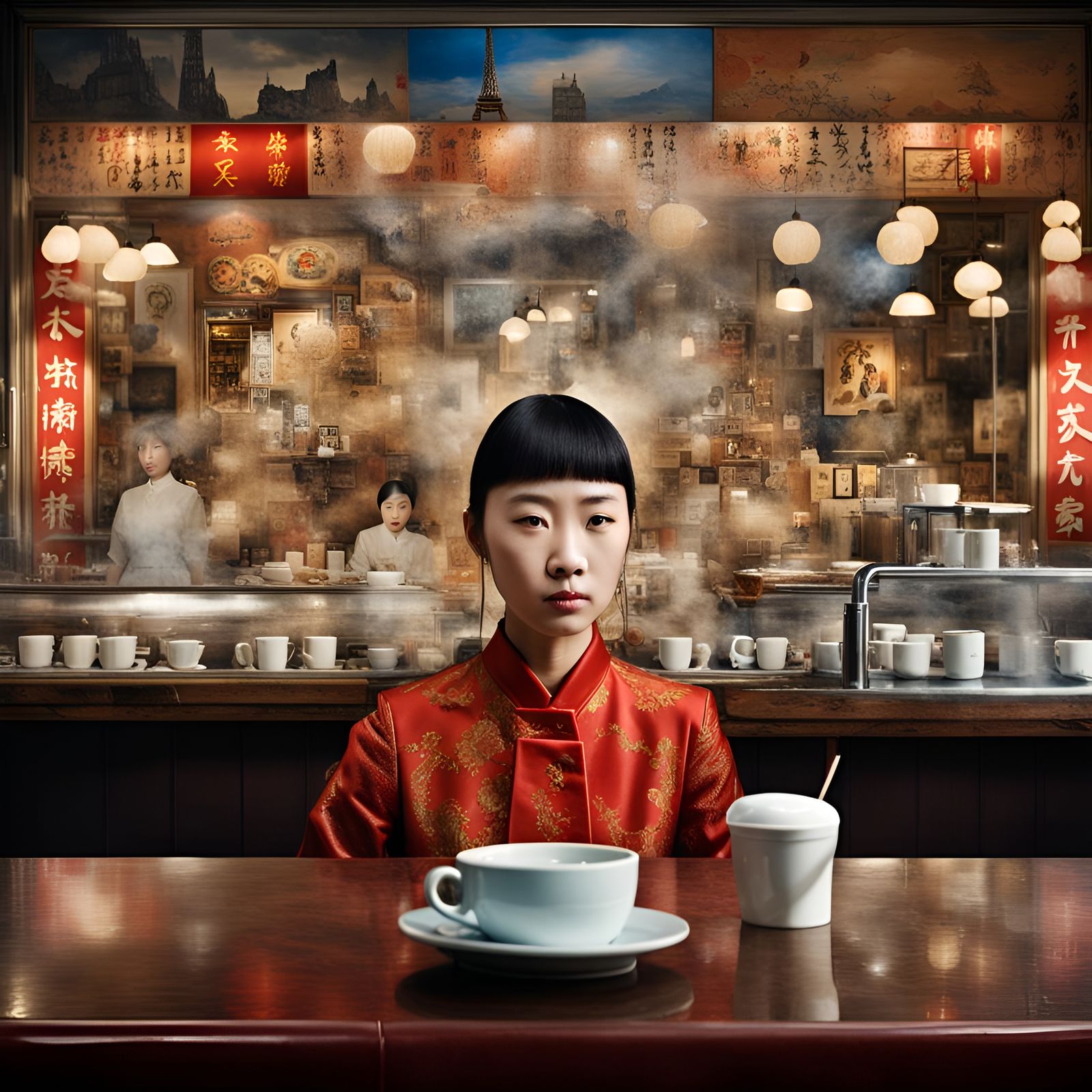 Chinese ghost cafe 