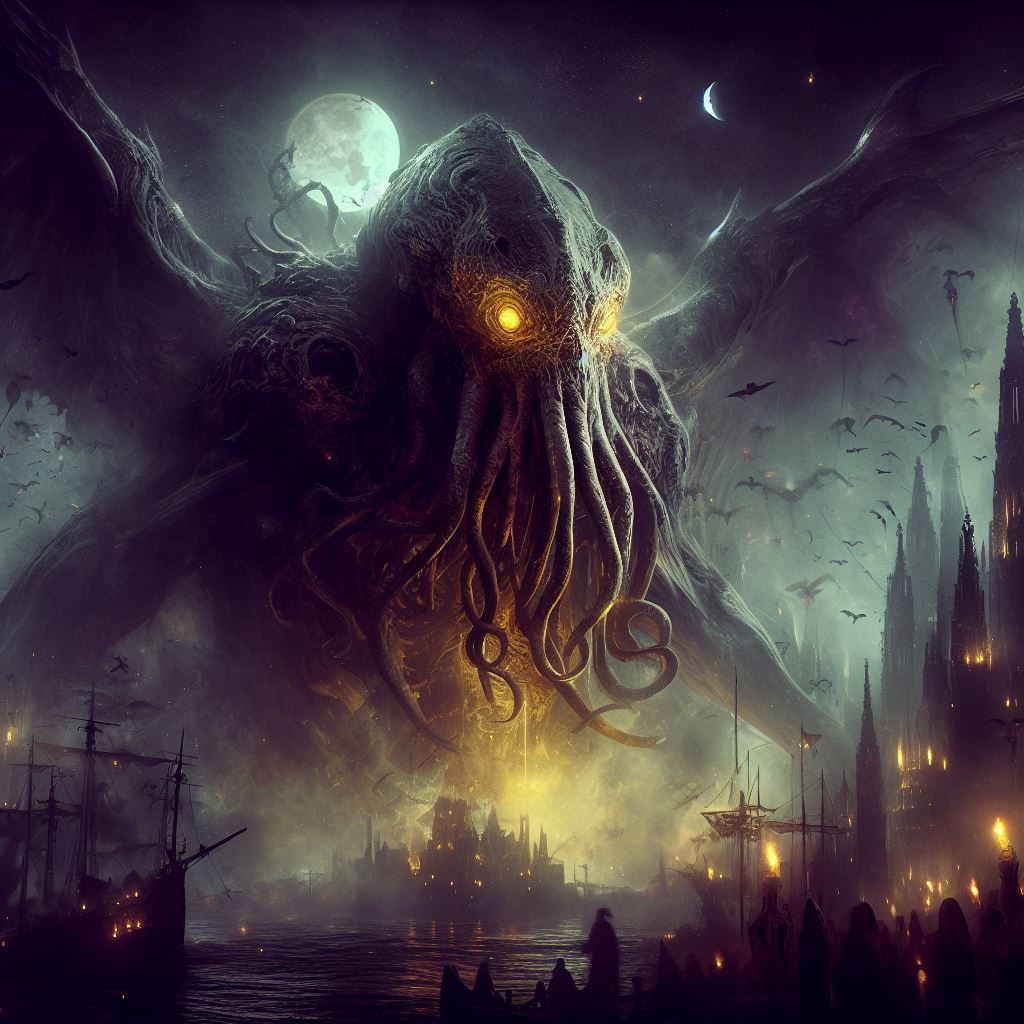 Cthulhu attaque! - AI Generated Artwork - NightCafe Creator