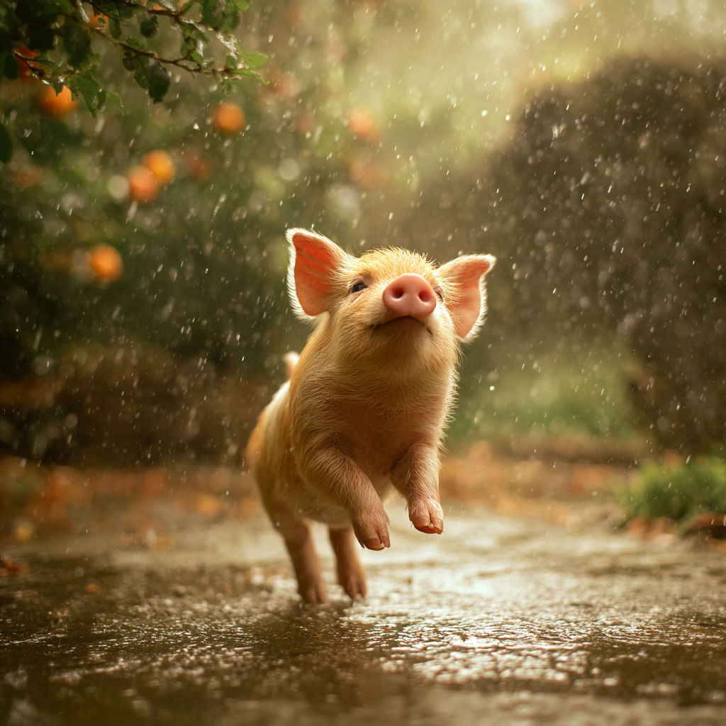 Happy Piglet  by @Danio