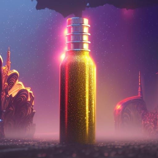 glitter in a bottle