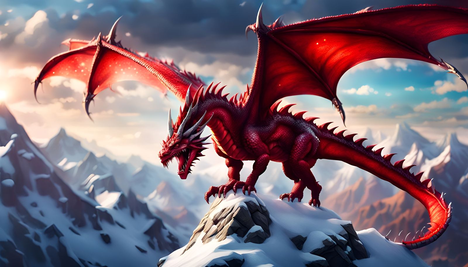 Red Wyvern - AI Generated Artwork - NightCafe Creator