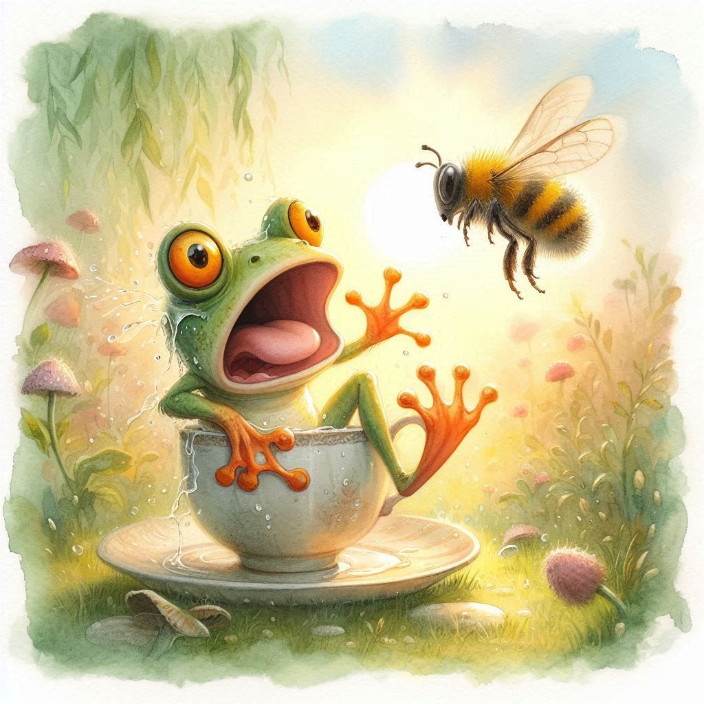 Teacup Tumble!: Frog meets buzz and blush