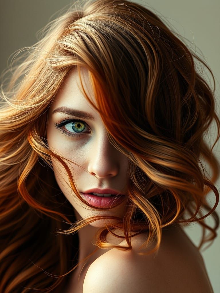 Hyper-Realistic Digital Portrait of a Woman in Fantasy Art S...