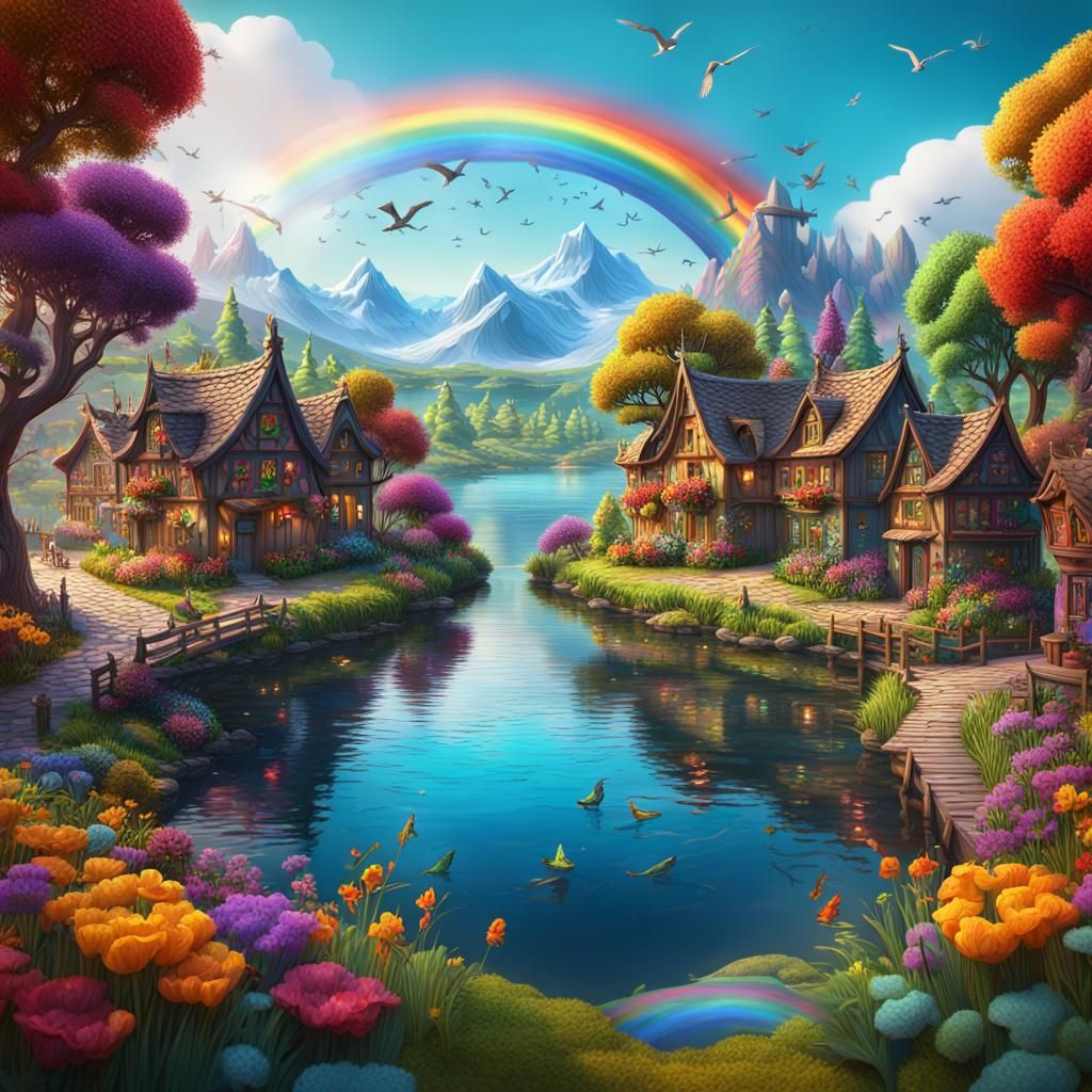 Beautiful Rainbow Village
