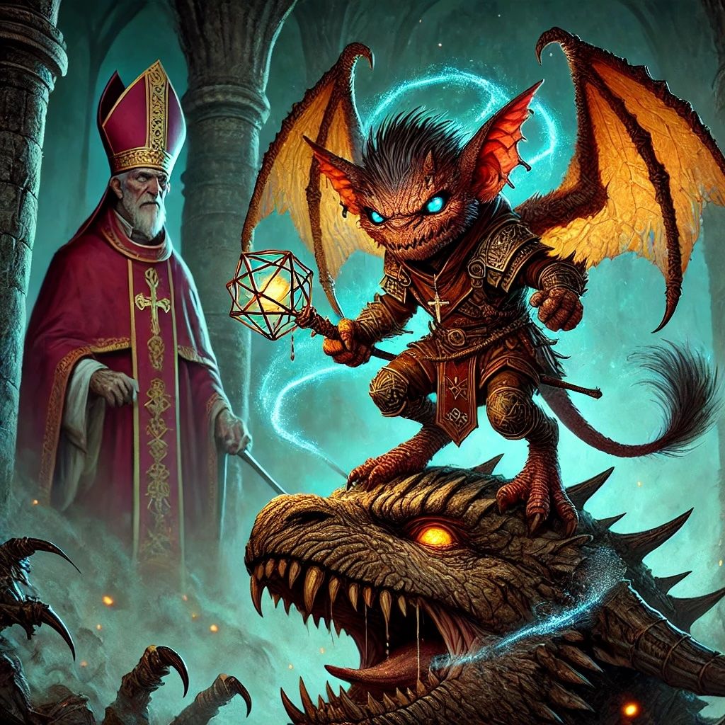 Shadow Imp the Dragonbane! The Dread Cardinal's Scourge of Dragons The Killer of Dreams   by @BetaPrime