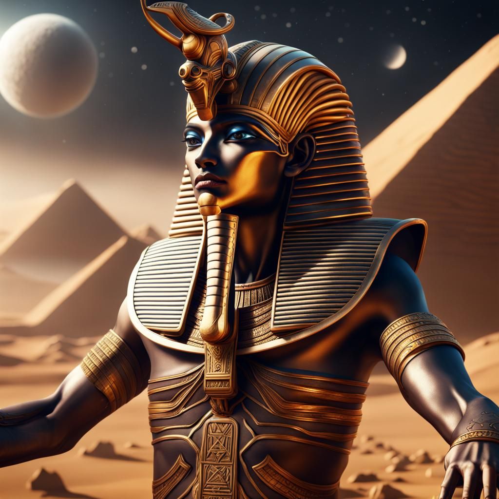 Egyptian God in space