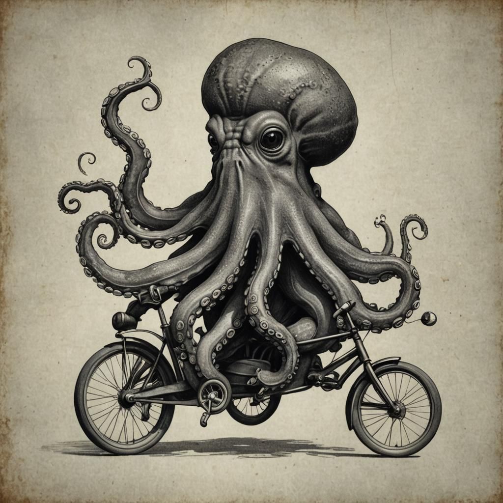 Octopus on a tricycle