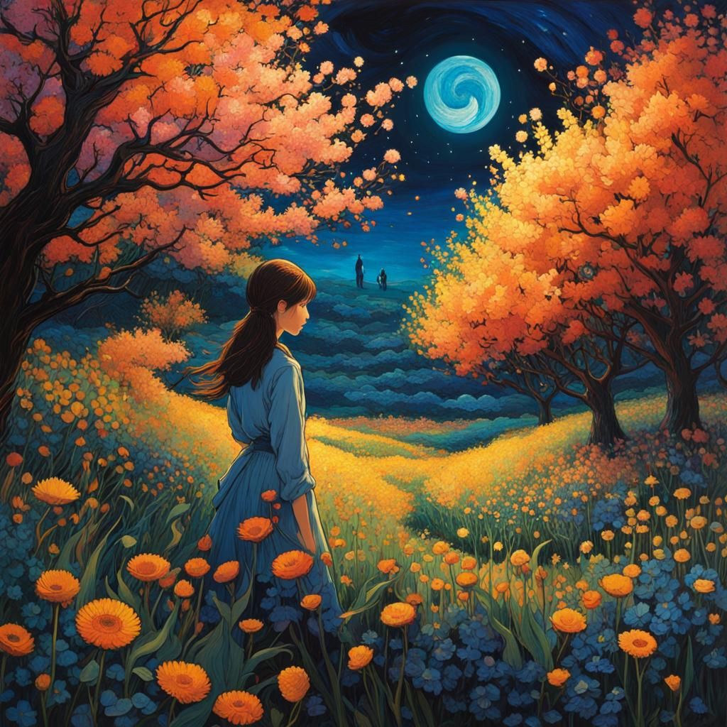 A Field at Night