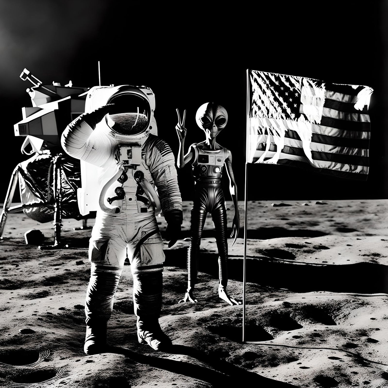 First Moon Landing  by @EveCrowe