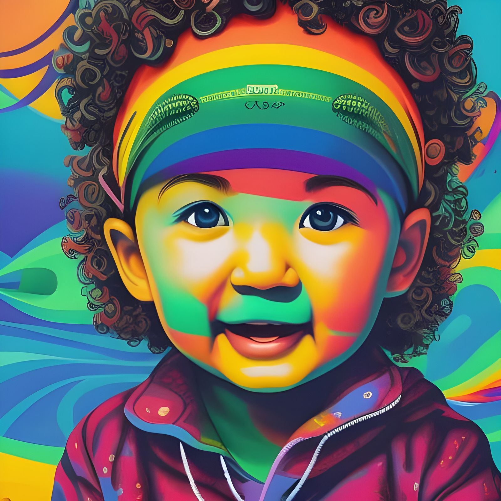 Rainbow Toddler  by @NewAgerJul