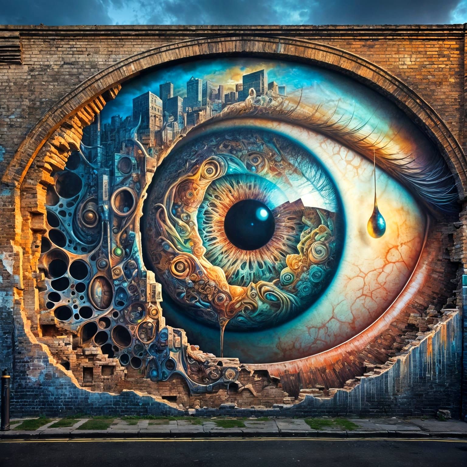 The City's Weeping Eye  by @Mandoobie