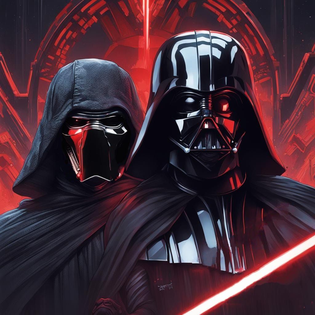 Kylo Ren and Darth Vader