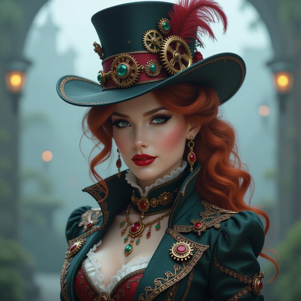 Steampunk Enchanting Lady  by @Warlock11