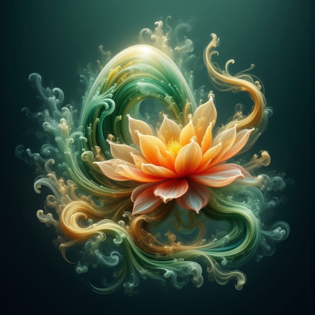 Neon Dinosaur Egg in Ethereal Futuristic Style