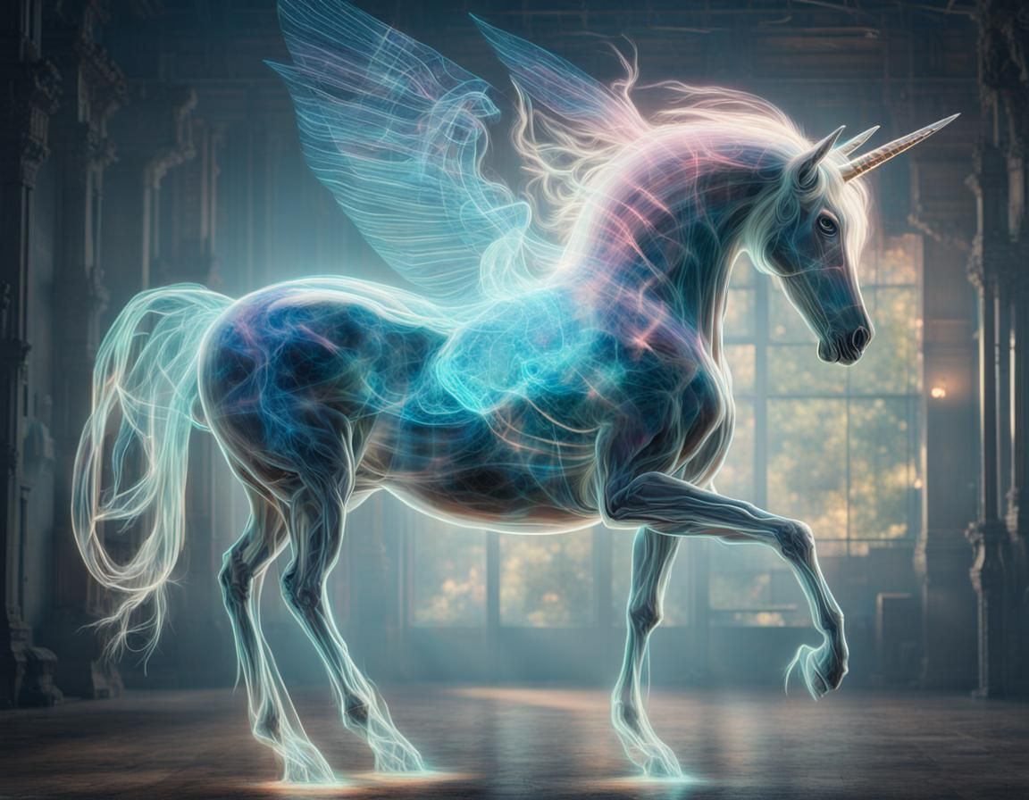 Holographic Unicorn  by @Haris
