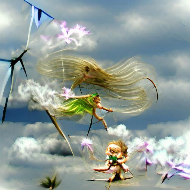 Fairy controlling the wind