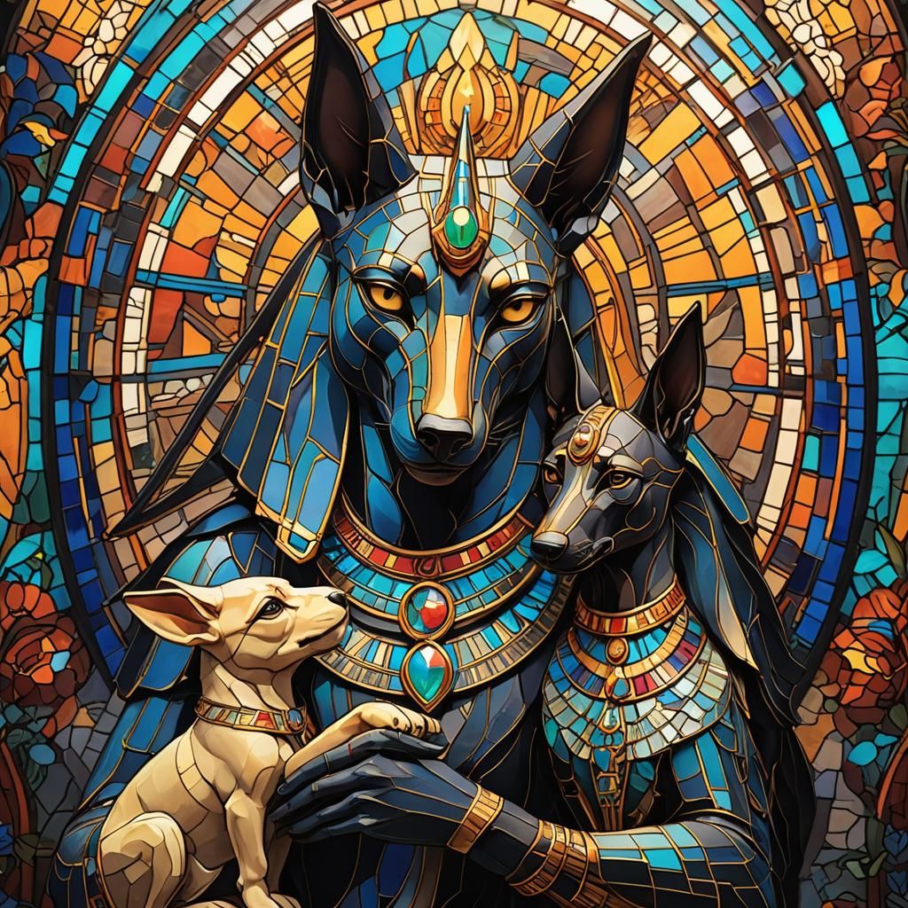 Mother Anubis - AI Generated Artwork - NightCafe Creator