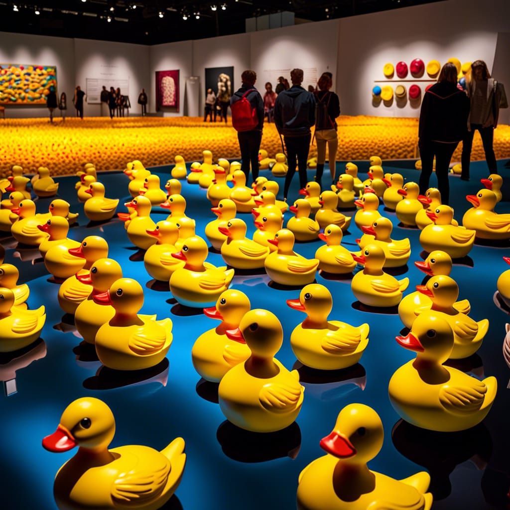 Rubber duck museum AI Generated Artwork NightCafe Creator