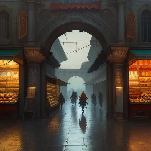 Grand entrance to a Roman market