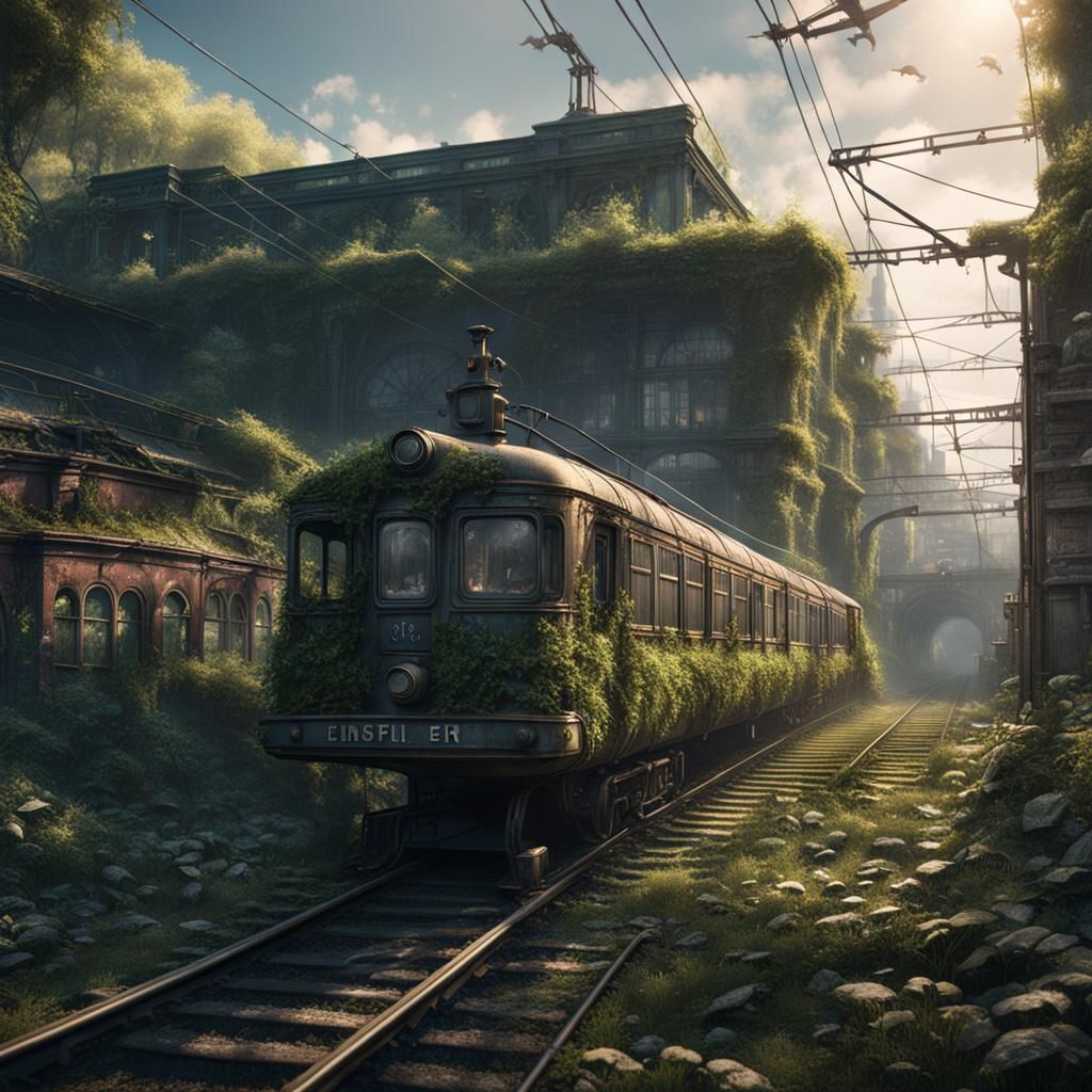 abandoned trainstation  by @Ithil