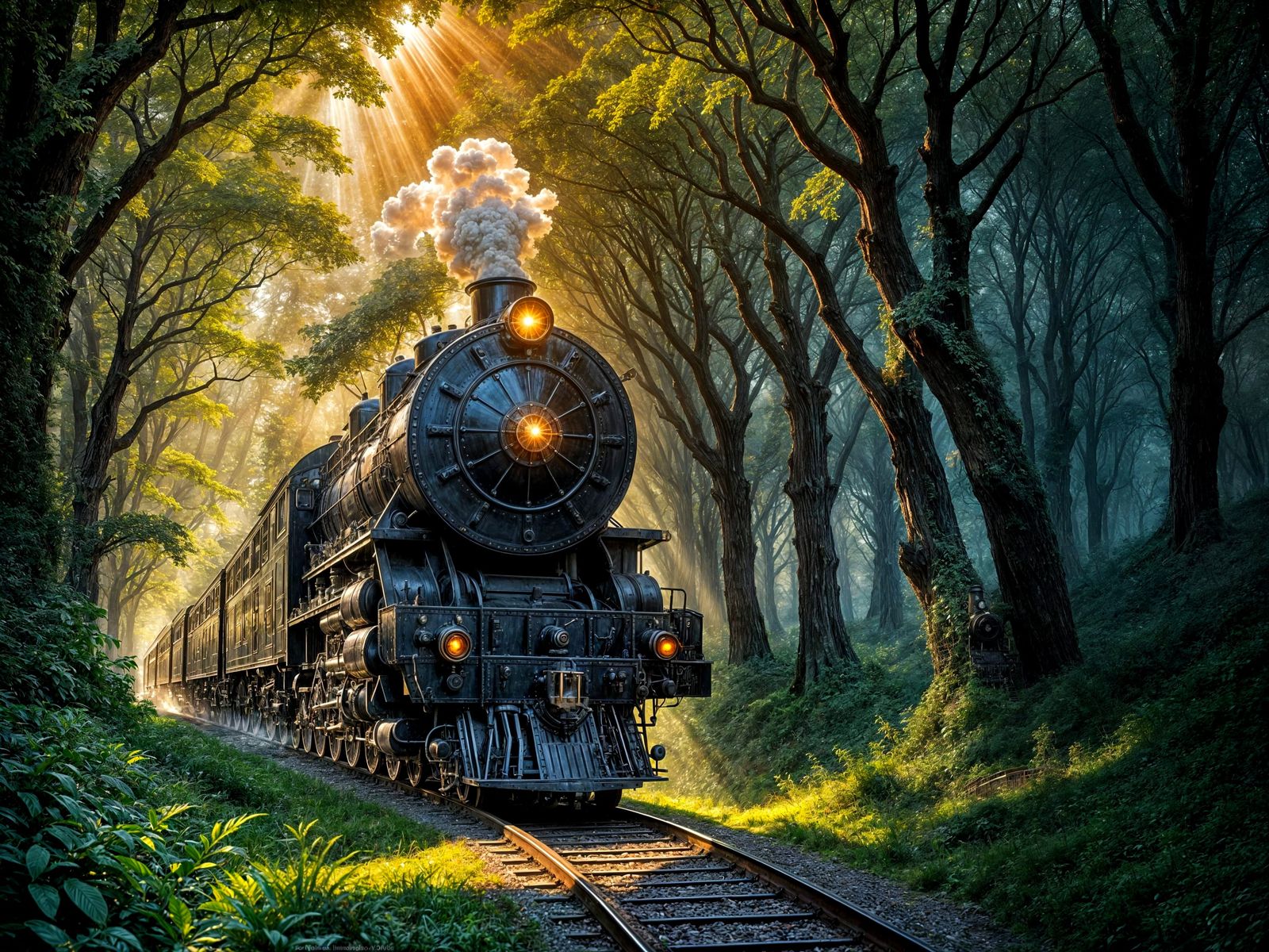 Train ride  by @Lilsilverfish