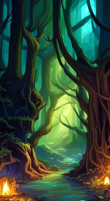 RPG Forest - AI Generated Artwork - NightCafe Creator