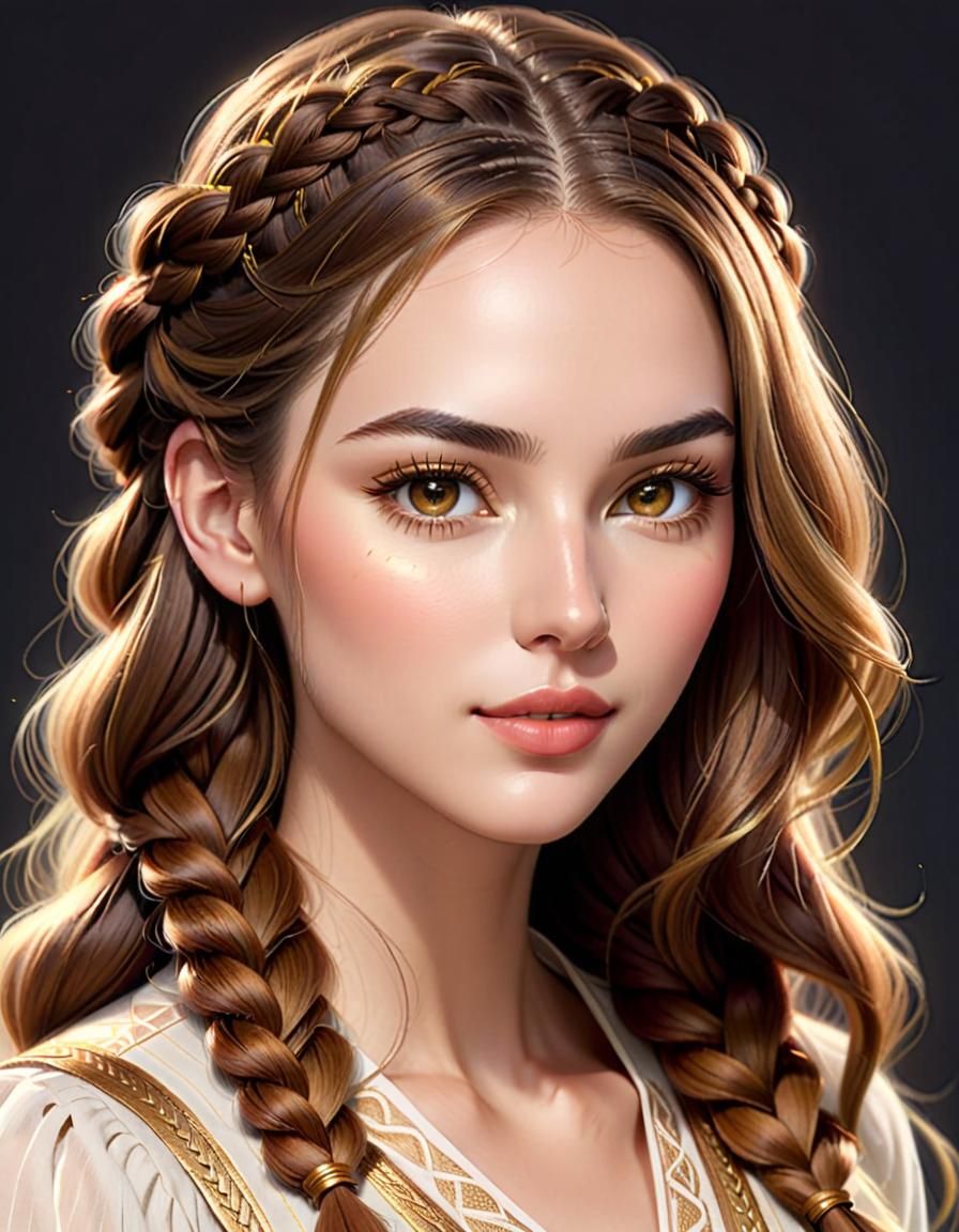 portrait of a young lovely woman - AI Generated Artwork - NightCafe Creator