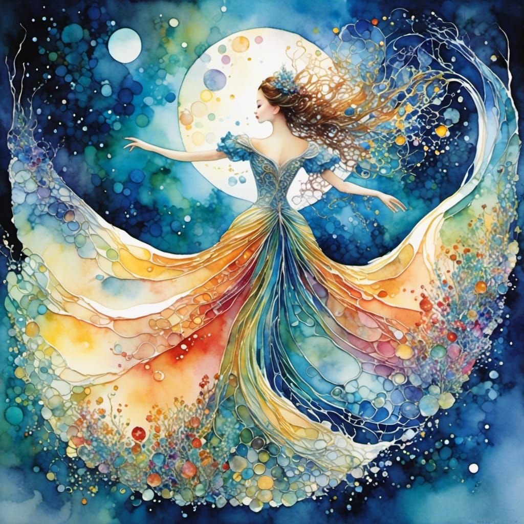 Princess dancing in the moonlight