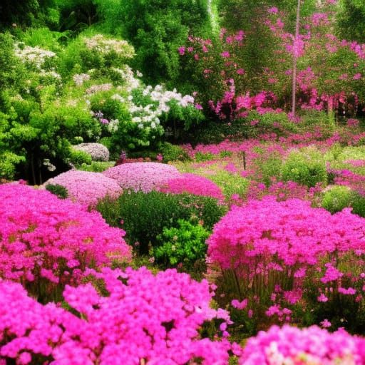 pink garden