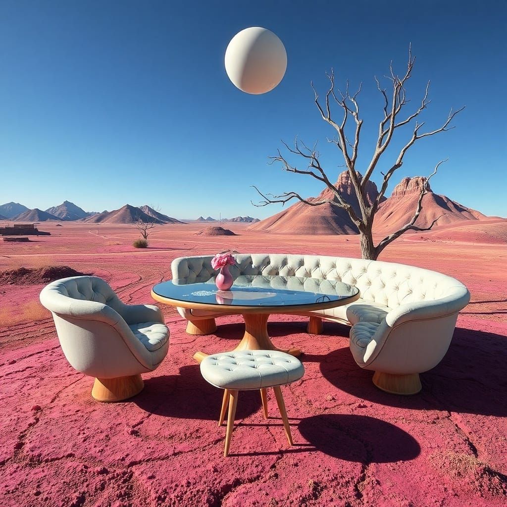 Jacquard Weave Ushabti Inuk Golems Taking Tea - Start Image 2