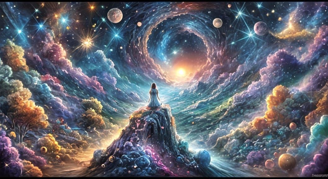 1/26/2025-NC Challenge Masterpiece Monday Incoherent <lora:Blacklight:0.2> <lora:stars:0.3> <lora:Fairy ...  by @Archangel Tara 